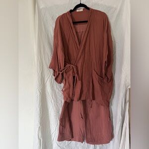 OddBird Co. - Kardes Loungewear Set - Canyon Rose L/XL